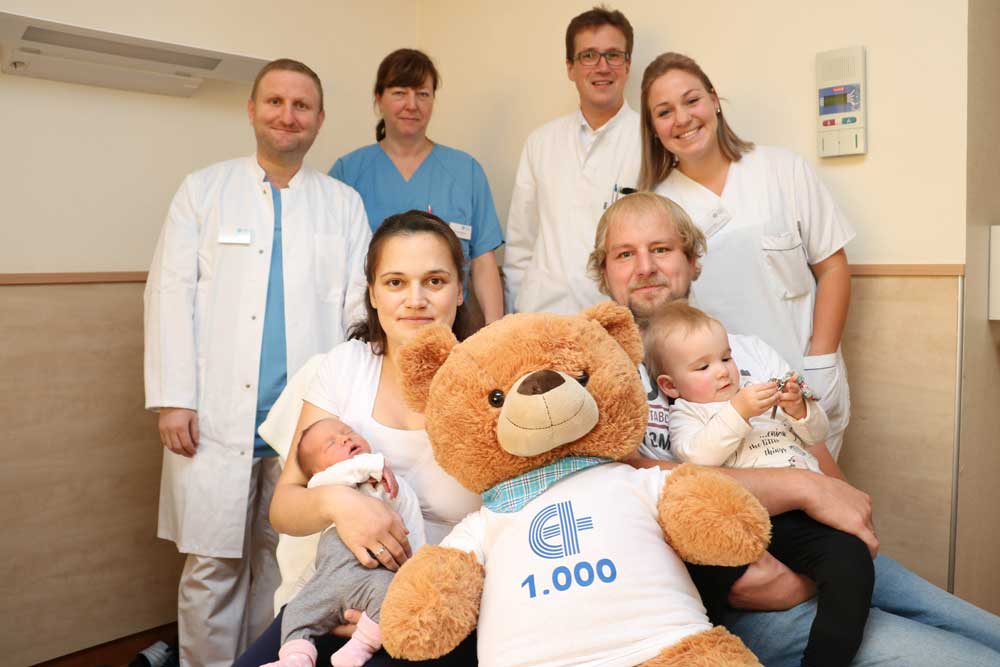 Laura ist das 1.000. Baby im Sankt-Elisabeth-Hospital