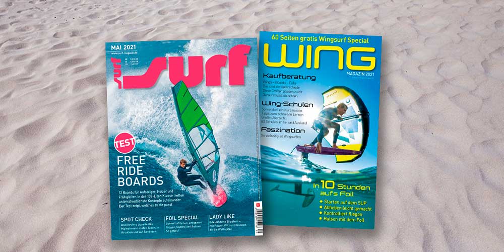 60 Seiten Wingsurf-Special und neues Online-Magazin für Wing-Fans