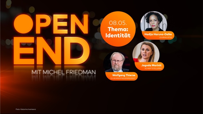»Open End«: Michel Friedman spricht über Identität mit Hadija Haruna-Oelker, Jagoda Marinic und Wolfgang Thierse