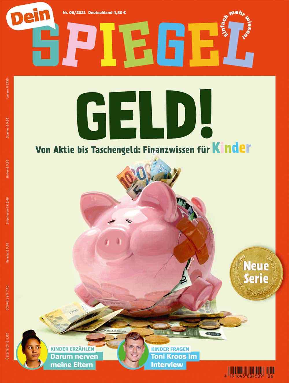 »Dein Spiegel«: »Geld! Von Aktie bis Taschengeld: Finanzwissen für Kinder«