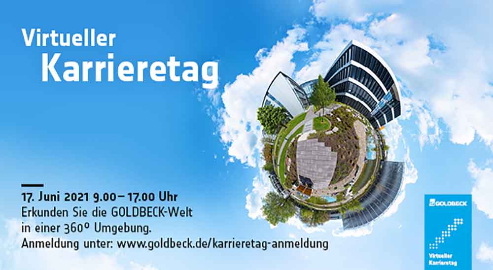 Jetzt zum virtuellen Karrieretag bei Goldbeck in Bielefeld anmelden!