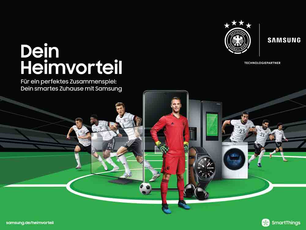 »Dein Heimvorteil«: Anpfiff für Samsung Connected Living Kampagne mit dem DFB – Waschmaschine in Gütersloh