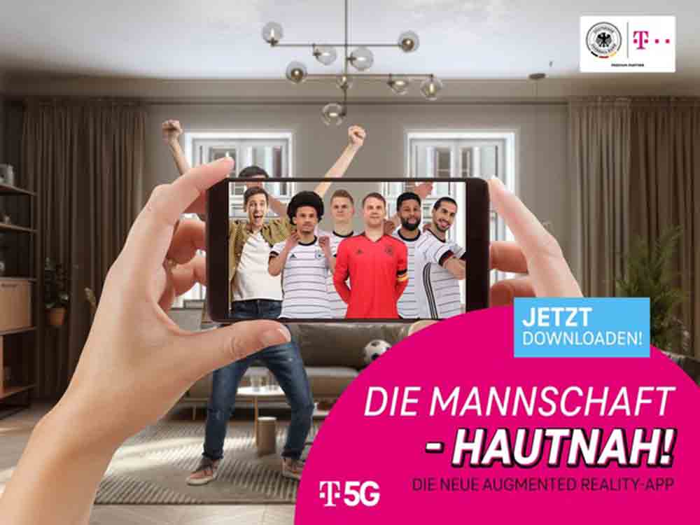 Deutsche Telekom AG: Erlebe die Stars der Deutschen Fußball-Nationalmannschaft hautnah – mit neuer AR-Anwendung