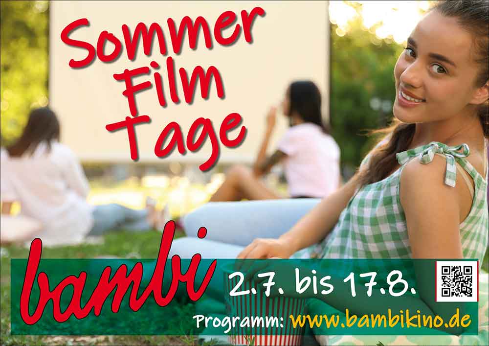 Sommerfilmtage 2021 und das Programm im Juli 2021 im Bambikino Gütersloh