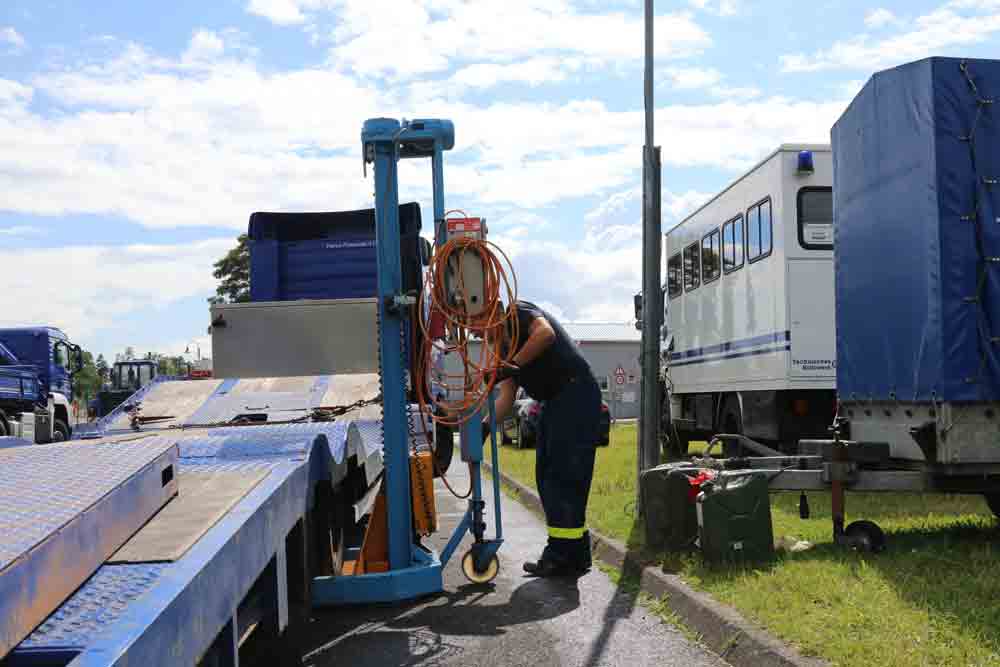 Mobile Werkstätten sichern Unwetter-Einsätze des Technischen Hilfswerks