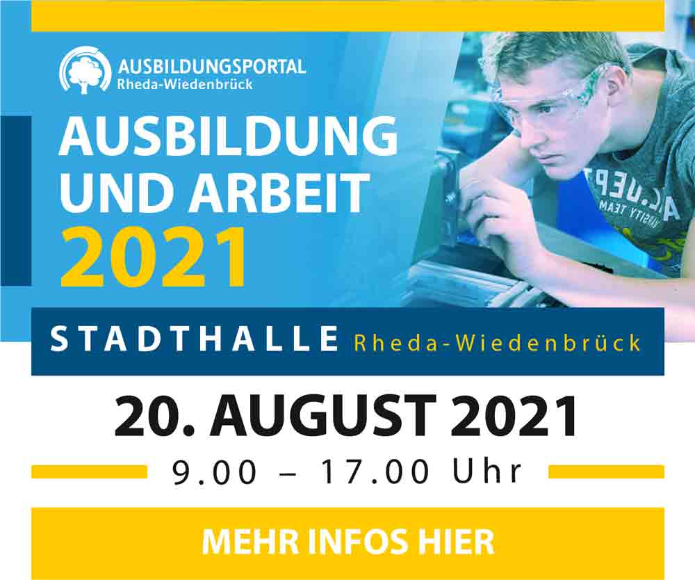 »Ausbildung und Arbeit 2021« – die neue Messe in der Stadthalle Rheda-Wiedenbrück