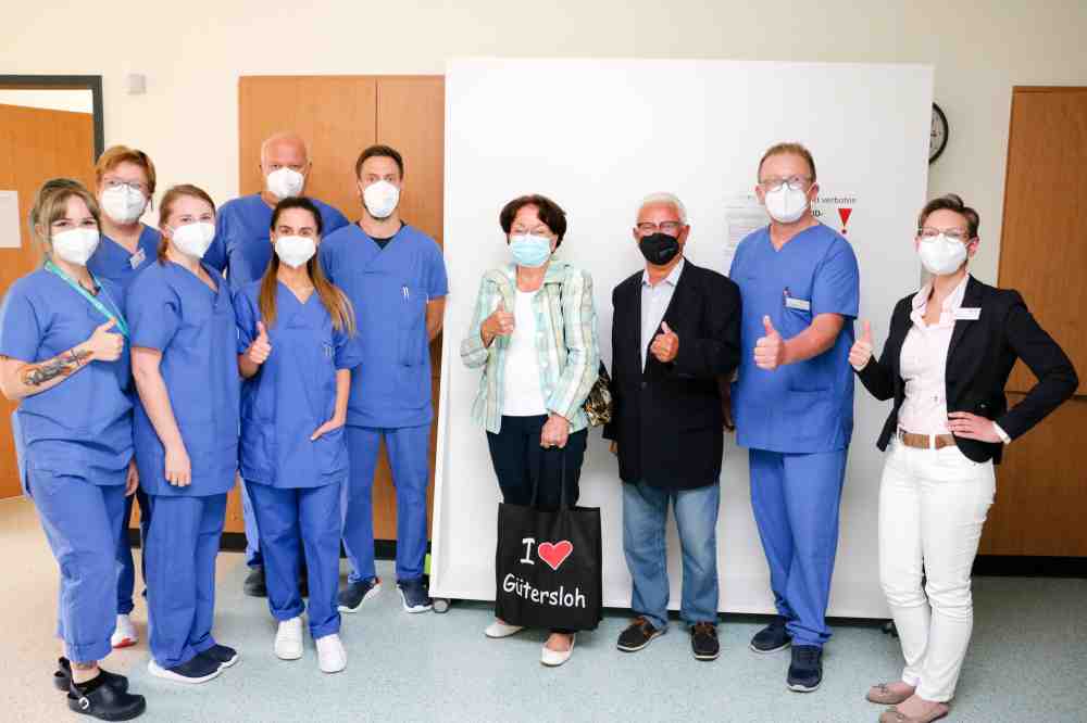 Dankeschön für die Intensivpflegekräfte im Sankt-Elisabeth-Hospital in Gütersloh