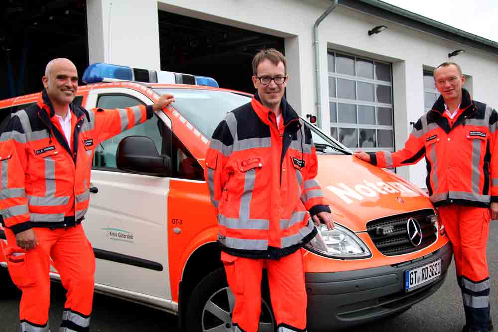 Ärztliche Leitung Rettungsdienst im Kreis Gütersloh: Ein Trio sichert die Qualität des Rettungsdienstes