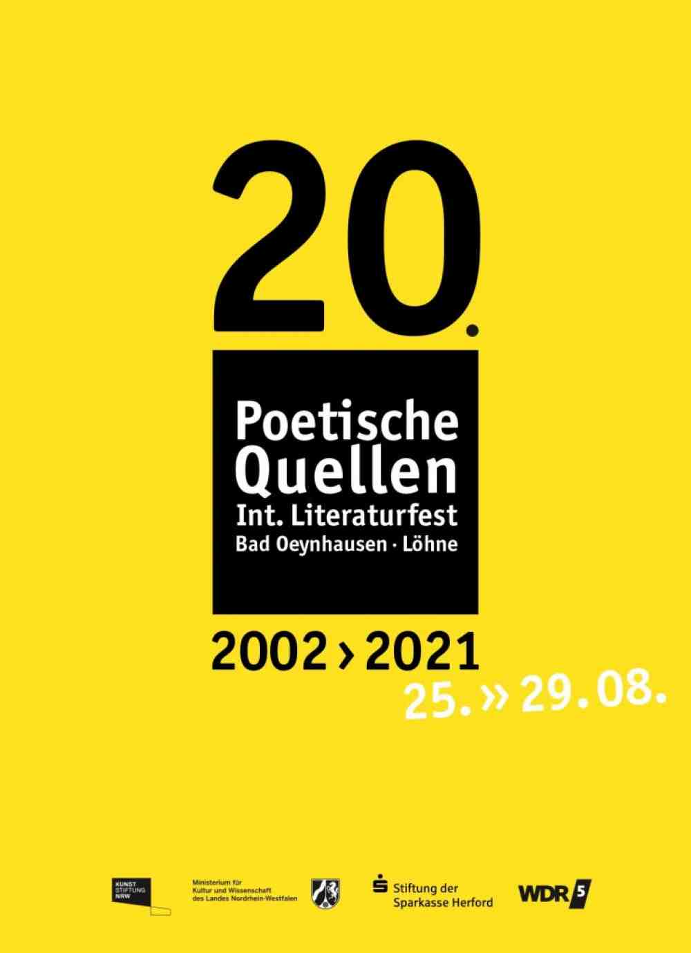 20 Jahre Internationales Literaturfest »Poetische Quellen«: »Die Erweiterung der Welt«