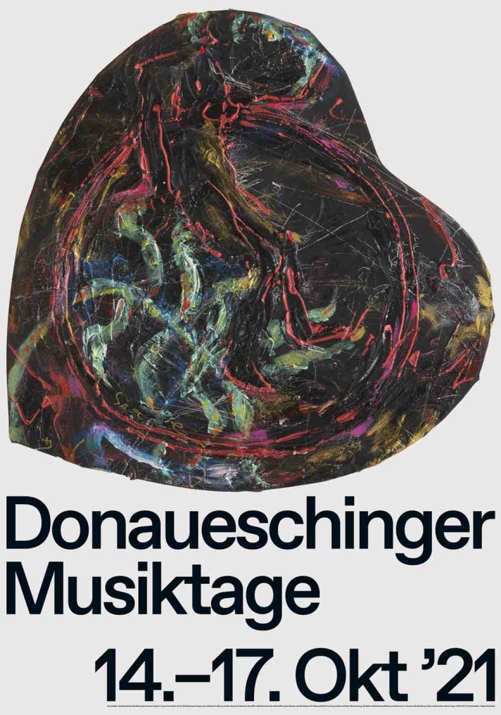 100 Jahre Donaueschinger Musiktage: Künstlerplakat von Jutta Koether