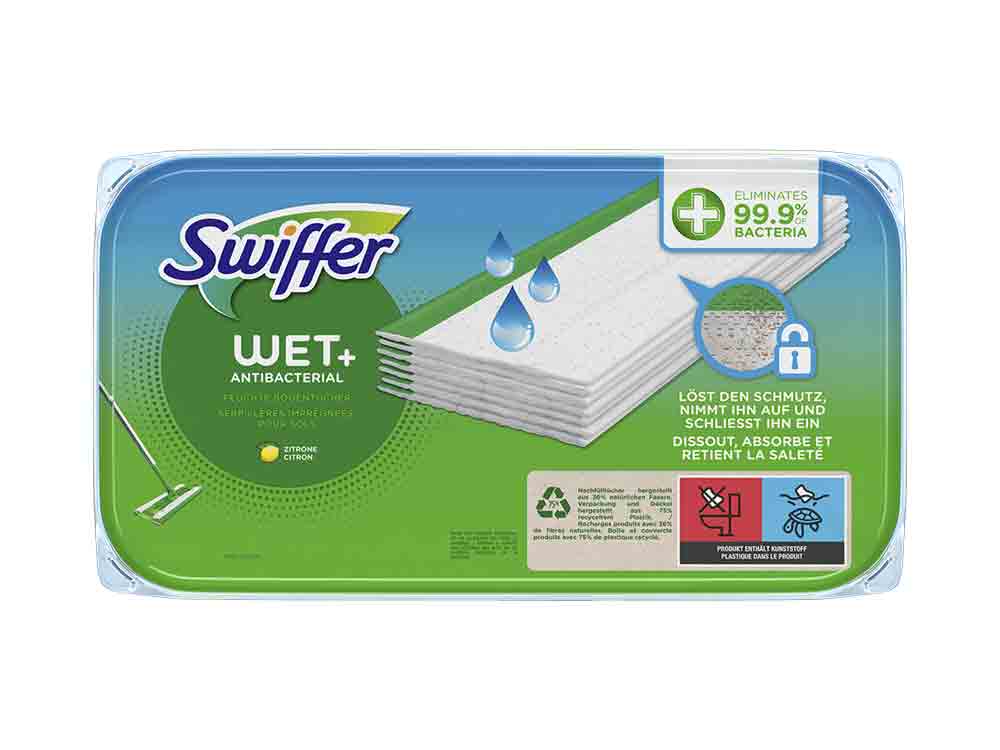 Die neuen antibakteriellen Bodentücher von Swiffer bekämpfen Keime für ein sauberes Zuhause