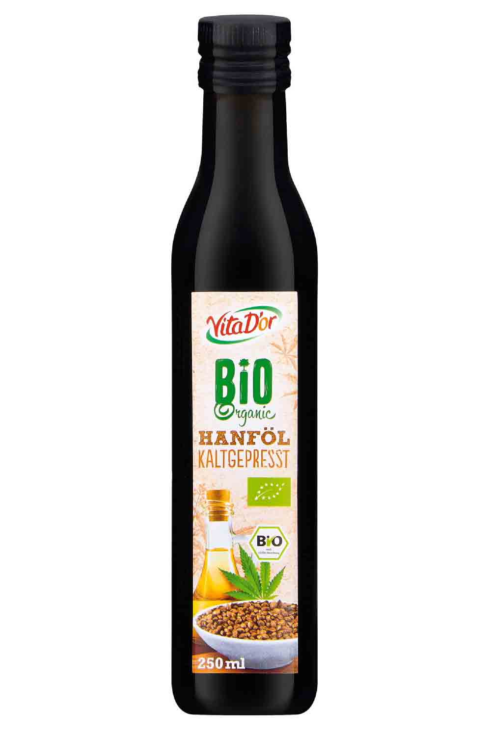 Lidl in Deutschland informiert über einen Warenrückruf des Lebensmittels »Vita Dor Bio Hanföl kaltgepresst 250 Milliliter« des Herstellers P. Brändle GmbH
