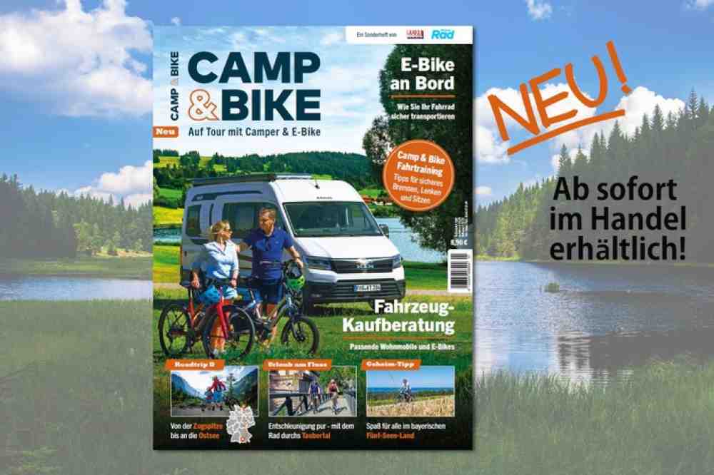 Neues Magazin »Camp & Bike«: die Traumkombi für aktive Urlauber