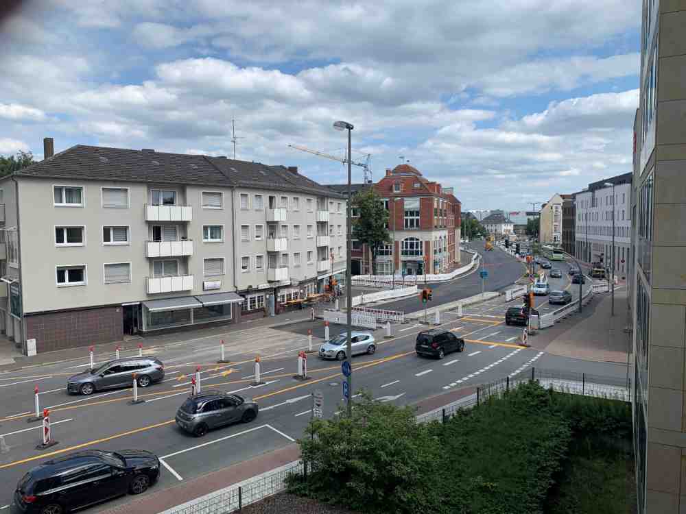 Vollsperrung für den Anschlussbereich Kaiserstraße in Fahrtrichtung ZOB in Gütersloh