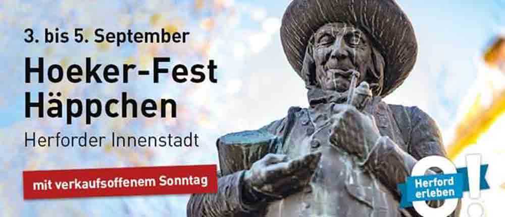 Herforder Hoeker-Fest-Häppchen bieten ein vielfältiges Programm vom 3. bis 5. September 2021 in der Innenstadt