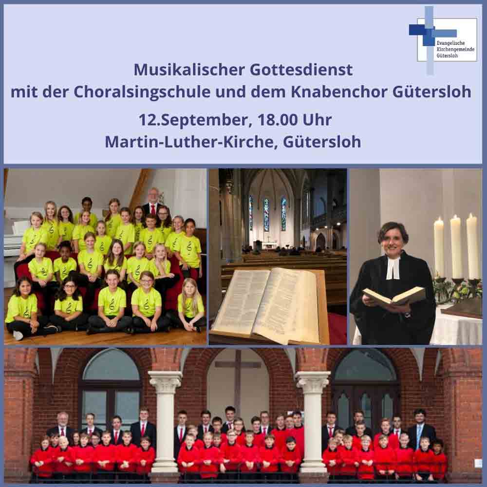 Musikalischer Gottesdienst in der Martin-Luther-Kirche in Gütersloh