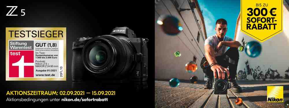 Anzeige: Sofort-Rabattaktion für die Nikon Z5 in Gütersloh