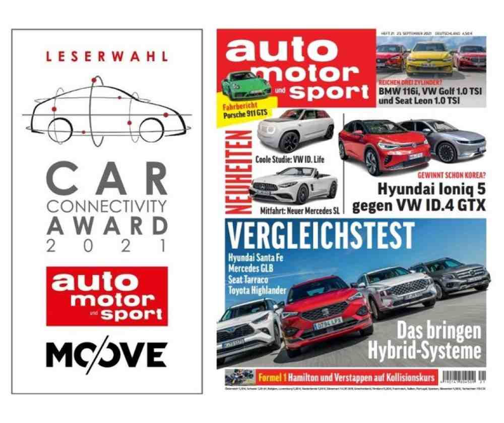 Leserwahl »Car Connectivity Award« 2021: Mercedes-Benz ist mit fünf Awards die erfolgreichste Marke, aber BMW holt auf