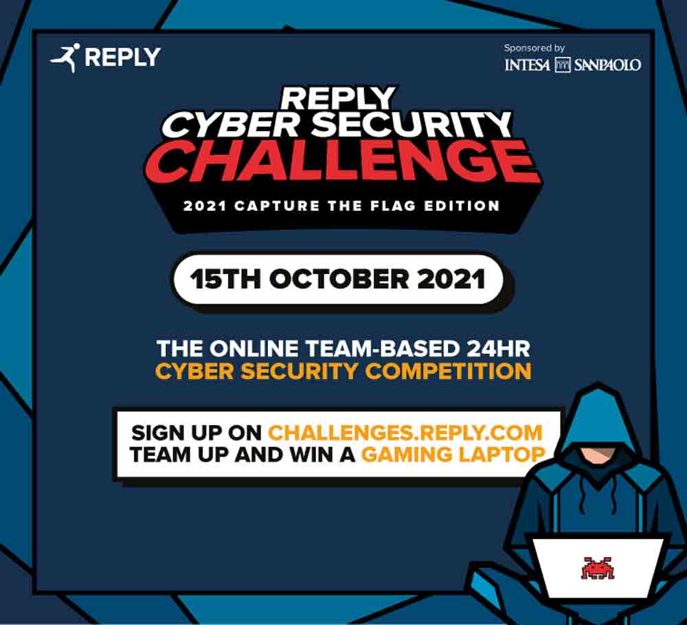 Countdown zur »Reply Cybersecurity Challenge« 2021