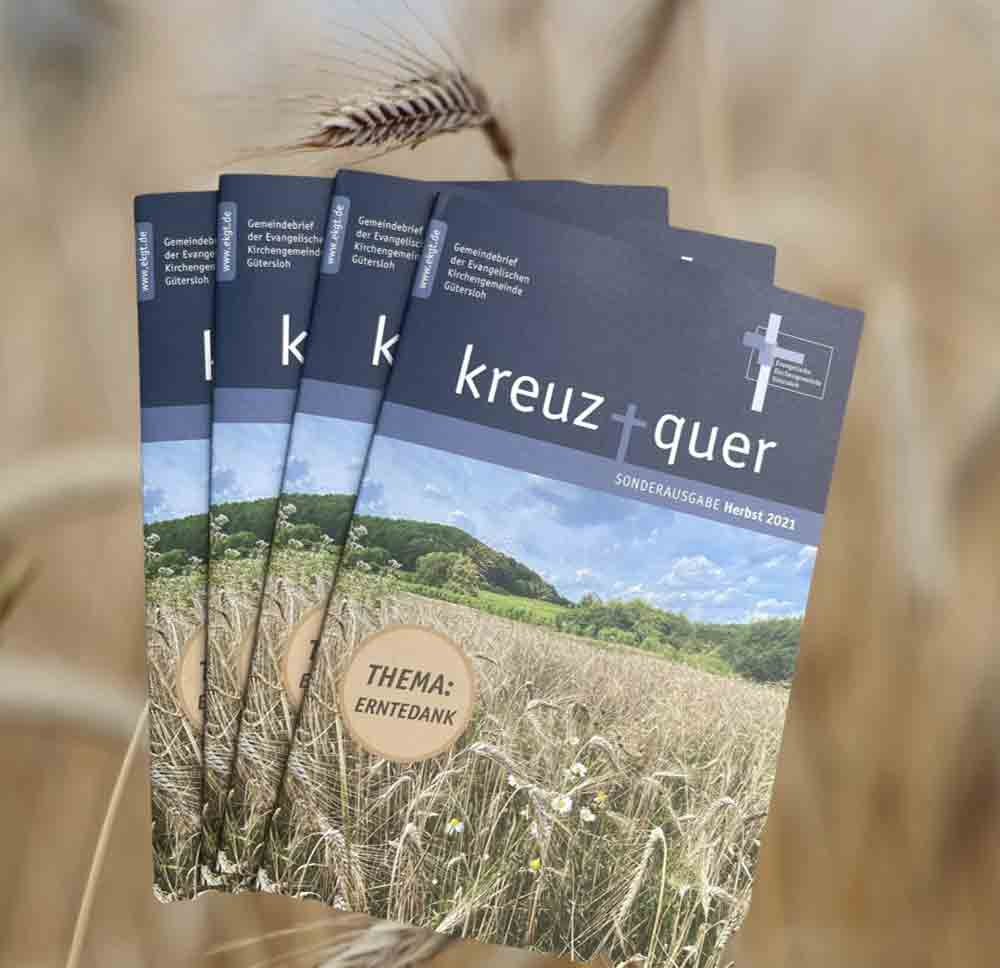 Die Herbstausgabe des Gemeindebriefes »kreuz + quer« der Evangelischen Kirchengemeinde Gütersloh ist jetzt erschienen