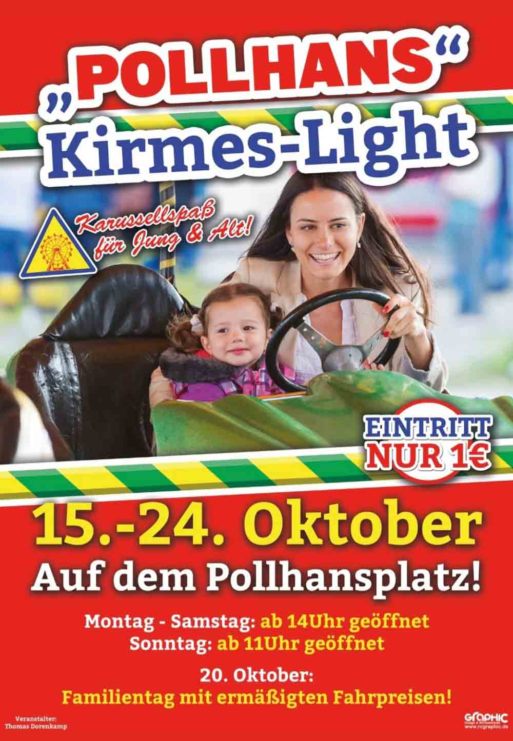 »Pollhans-Light« 2021, Kirmes-Light in Schloß Holte-Stukenbrock