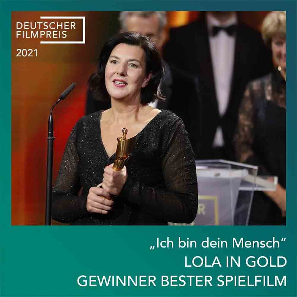 Der »Deutsche Filmpreis« 2021: »Ich bin dein Mensch« mit vier »Lolas« ausgezeichnet