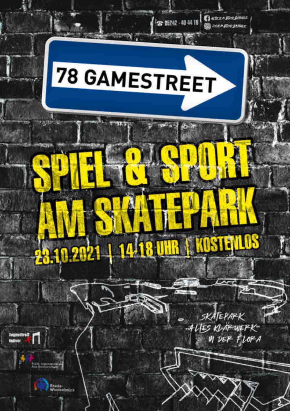 Rheda-Wiedenbrück: »78 Gamestreet« – Spiel und Sport am Skatepark