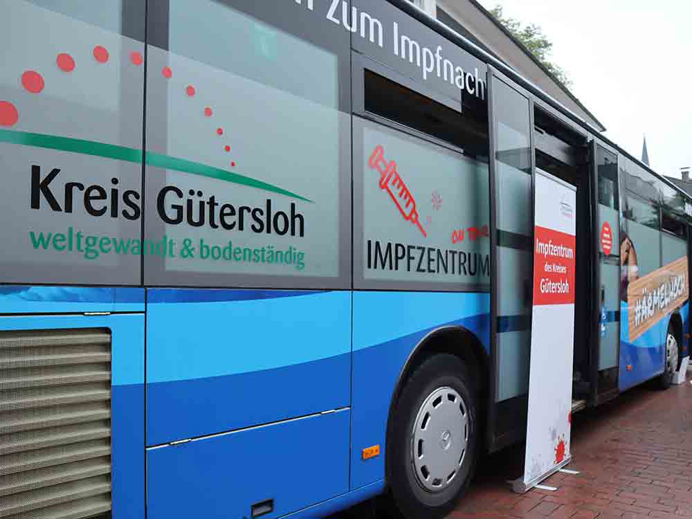 Rietberg: Impfbus macht beim »Kürbissonntag« Station – Stadtmarketing GmbH finanziert Tests für frisch Geimpfte