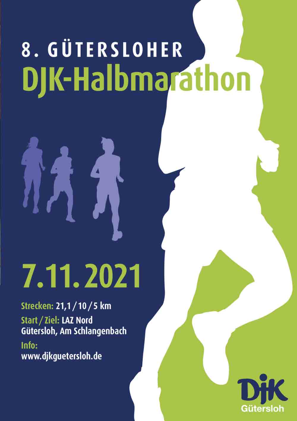 8. Gütersloher DJK-Halbmarathon 2021 – die Deutsche Jugendkraft Gütersloh