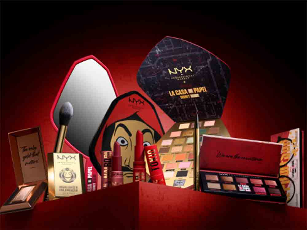 NYX Professional Makeup kündigt Limited-Edition in Kooperation mit Netflix’s Haus des Geldes an oder La Casa De Papel?