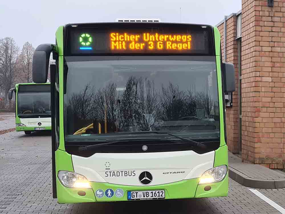 Gütersloh: Ab Mittwoch 3G-Nachweis und Maskenpflicht in Shuttle und allen Stadtbussen
