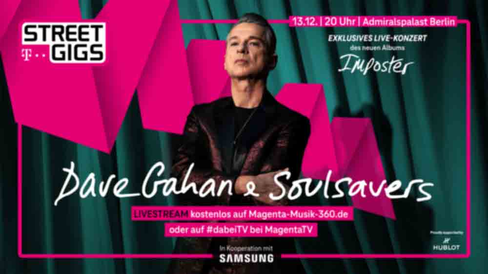 Telekom präsentiert Albumpremiere von Dave Gahan 