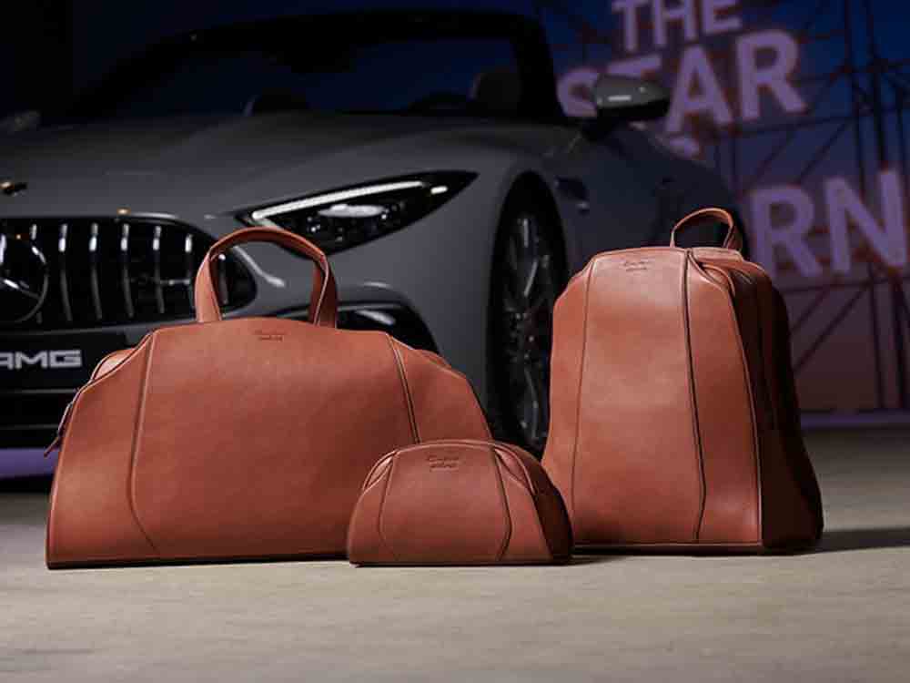 Santoni präsentiert maßgeschneidertes Gepäckset für den neuen Mercedes-AMG SL