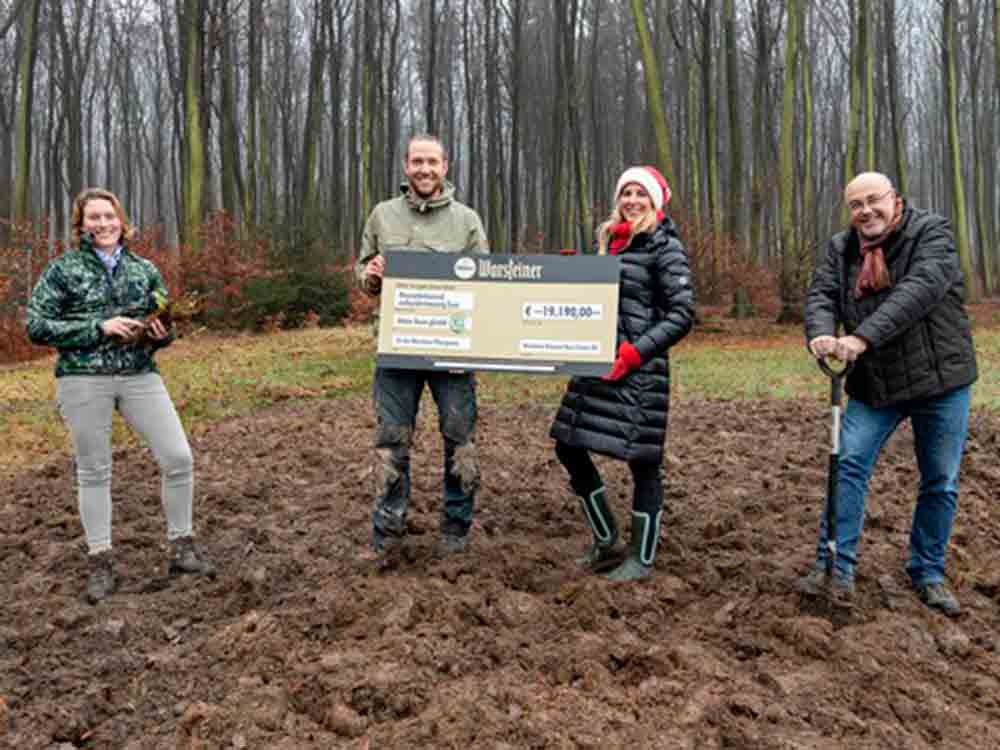 Der Warsteiner Pflanzgarten wächst, großer Erfolg: 19.190-Euro-Spende und die ersten 8.000 Wildlinge