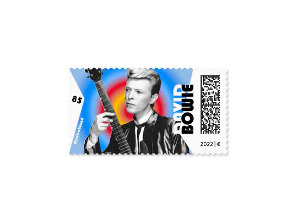 Deutsche Post ehrt David Bowie mit Sonderbriefmarke und limitierter DHL Packset Sonderedition