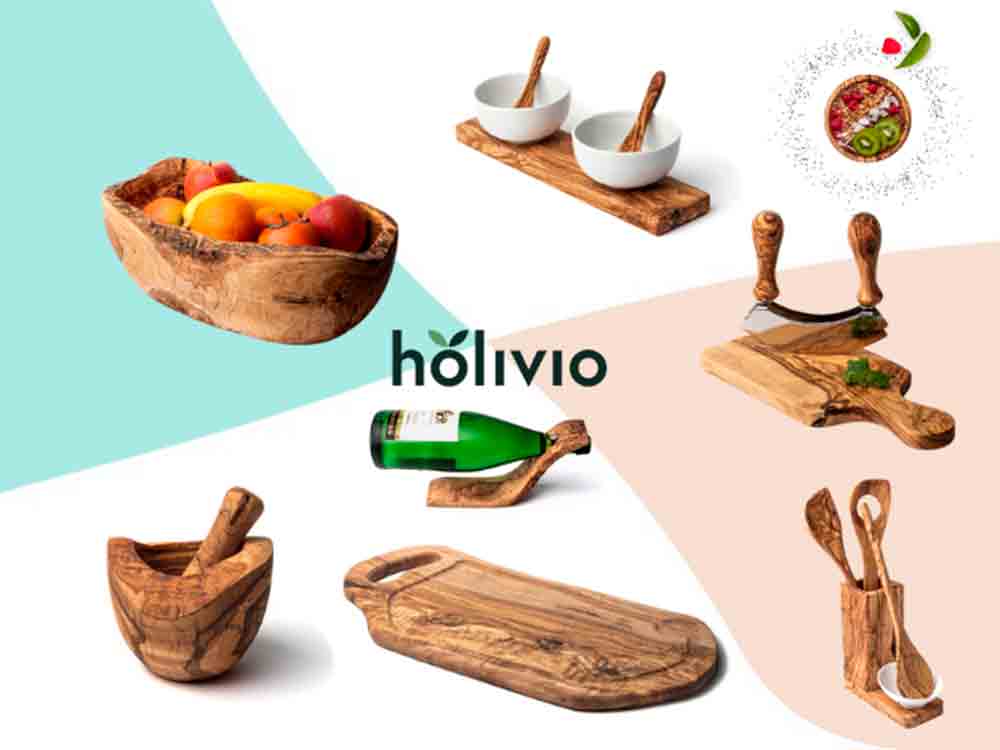 Anzeige: handgefertigte Olivenholzprodukte für Zuhause, online bestellen