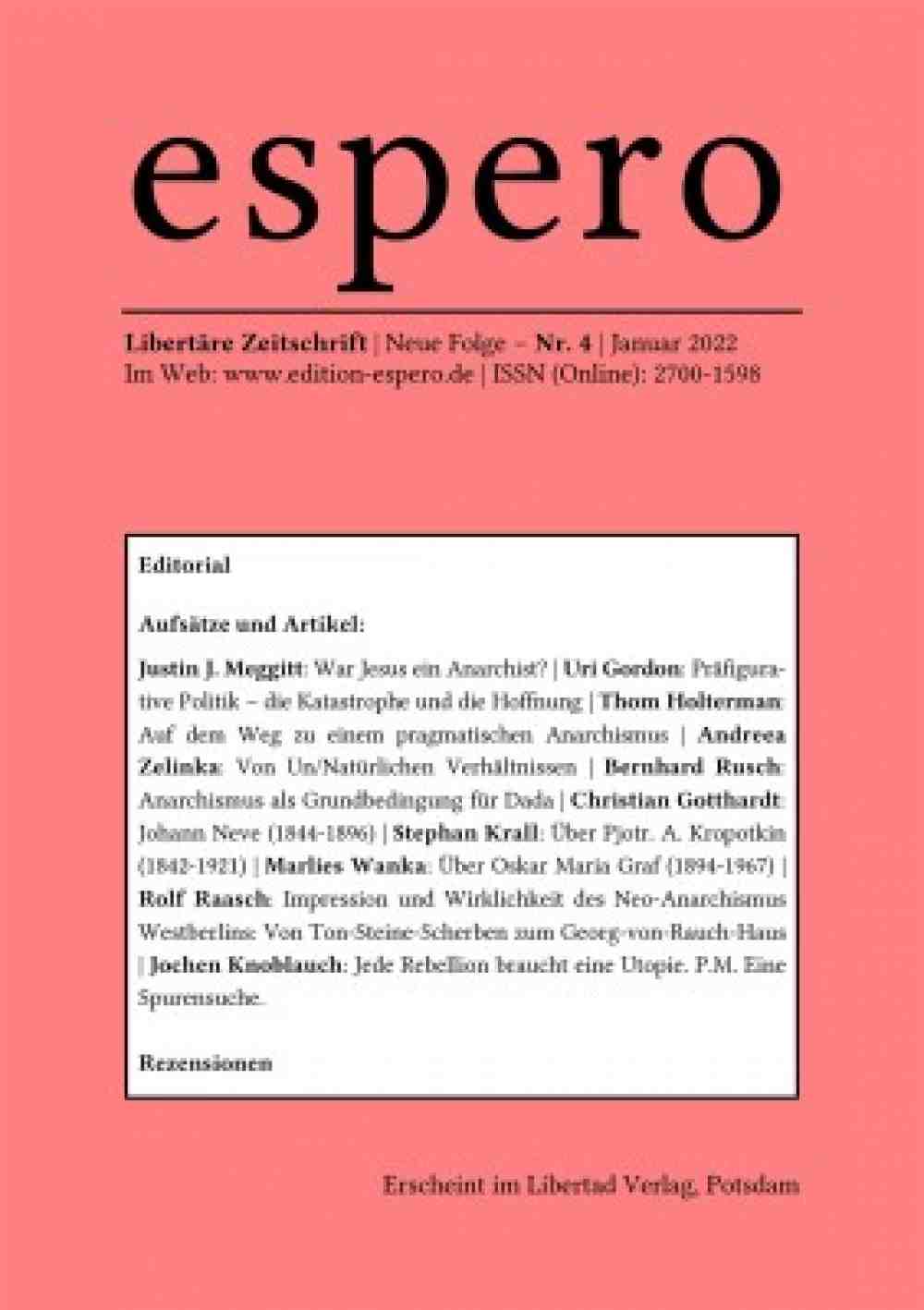 Hipp, hipp, hurra: Jetzt ist sie da: die neue Espero Winterausgabe 2021/22, kostenlos zum Download