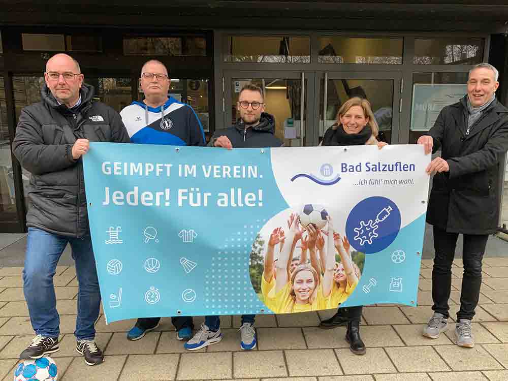 Geimpft im Verein, Stadtsportverband und Stadt Bad Salzuflen werben gemeinsam für den Pieks