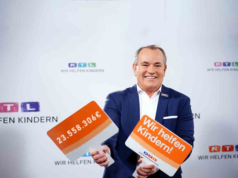 Mehr als 23 Millionen Euro! Das offizielle Rekord-Endergebnis für den 26. RTL Spendenmarathon steht fest