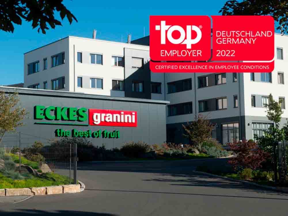 Auszeichnung, Eckes Granini Deutschland ist Top Employer 2022