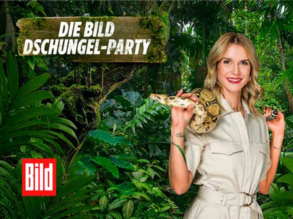 »Bild TV« News, Buschfunk Spezial, die »Bild Dschungel-Party« am 28. Januar 2022 um 20.15 Uhr bei »Bild TV«