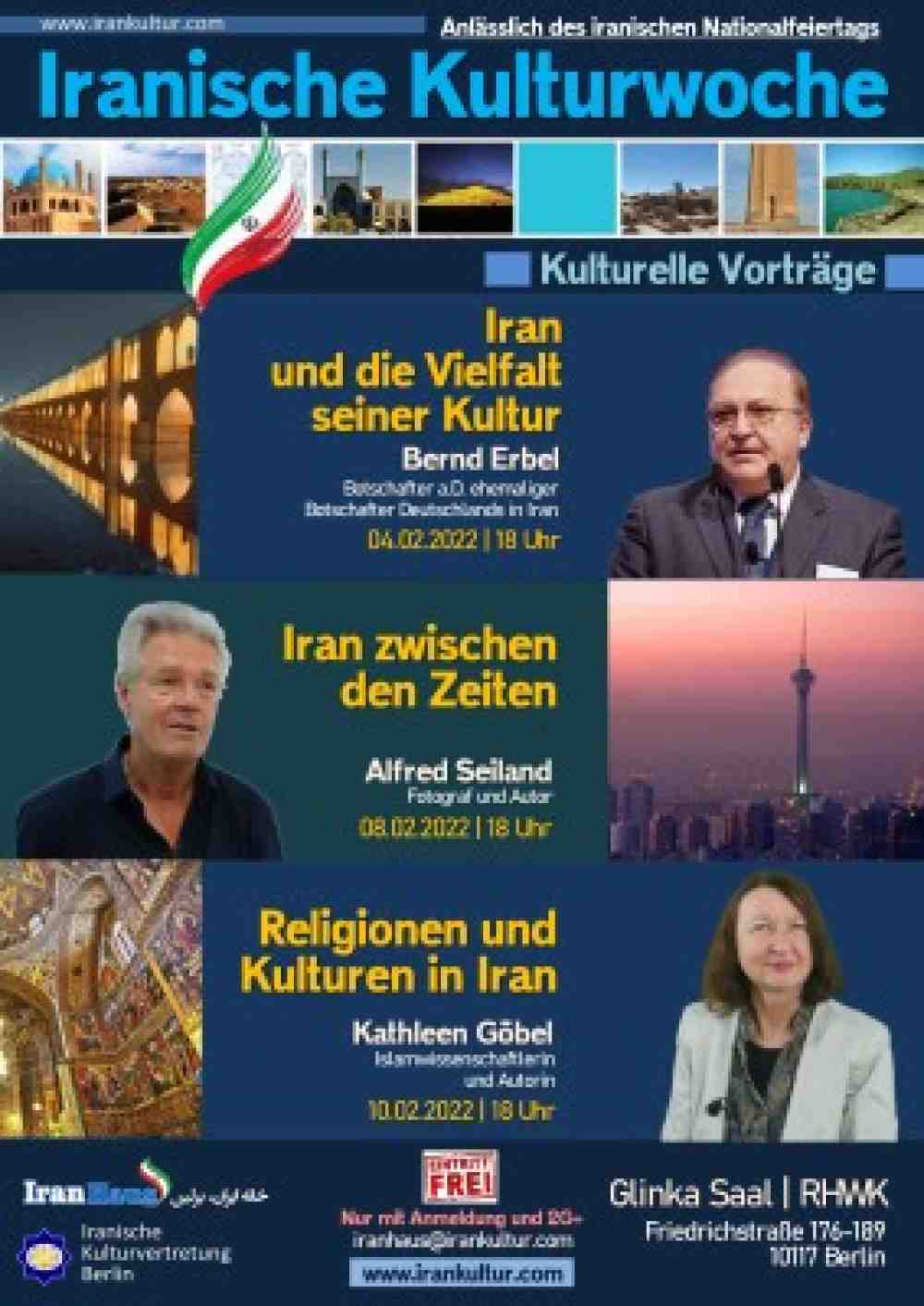Iranische Kulturwoche in Berlin vom 4. bis zum 10. Februar 2022