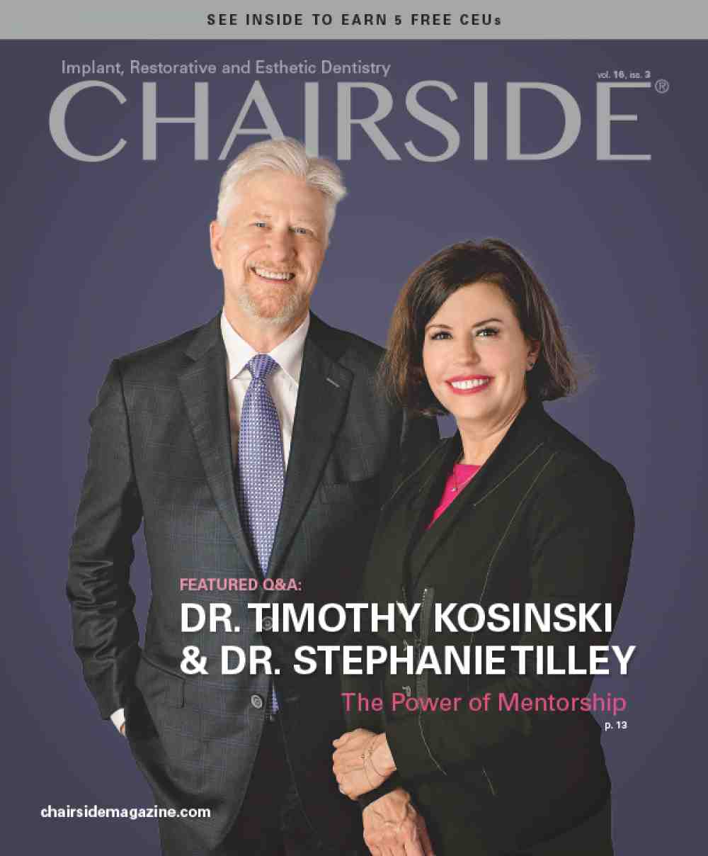 Latest “Chairside” Magazine Published by Glidewell Spotlights the Power of Mentorship in Adding New Services to the Dental Practice