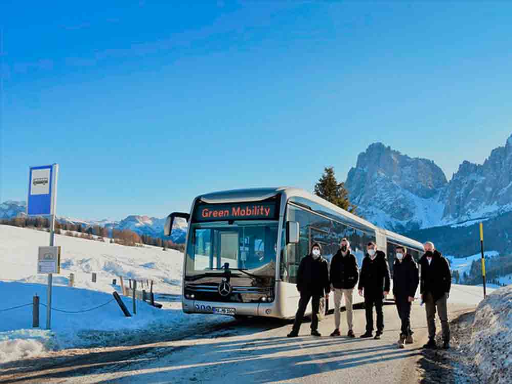 Das ist die Höhe: Mercedes-Benz testet den vollelektrisch angetriebenen eCitaro G erfolgreich im Kundeneinsatz in Südtirol auf 2.000 Metern Höhe