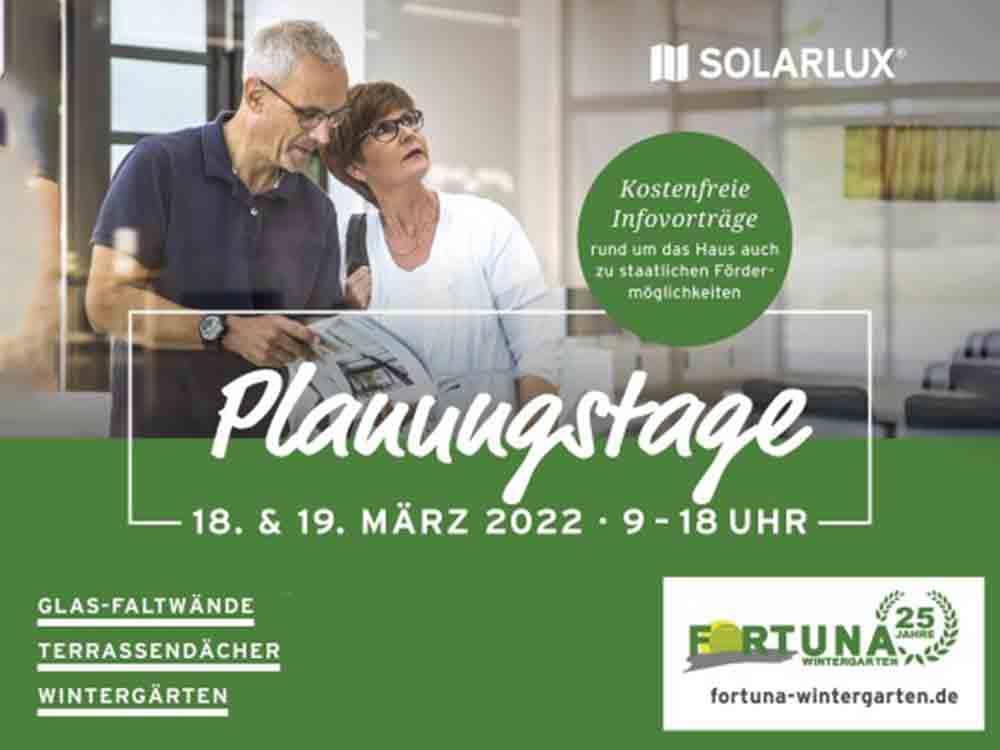28. Frühjahrsfest 2022 mit Planungstagen rund um das Haus bei Fortuna Wintergarten