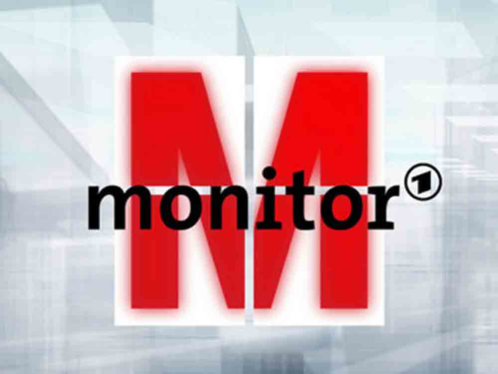 Monitor mit monothematischer Sendung zum Thema Krieg in der Ukraine