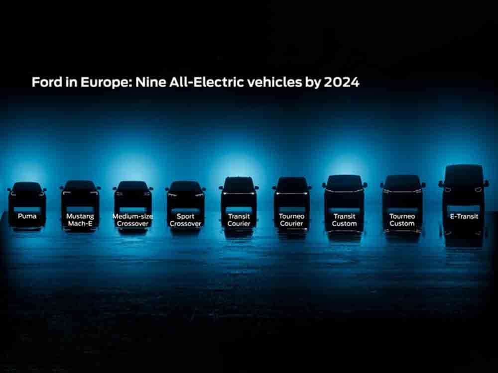 Ford geht den nächsten großen Schritt in Richtung vollelektrische Zukunft in Europa