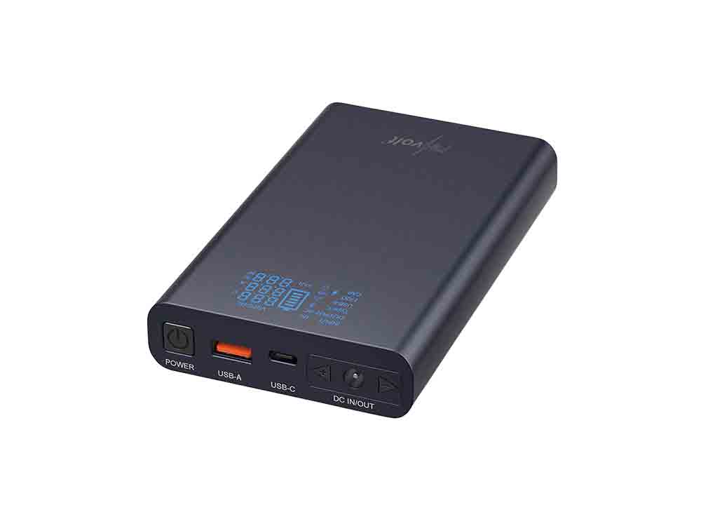 Pearl, Revolt USB Powerbank PB-648.dc mit 18 Amperestunden, DC 3 bis 24 Volt, Starthilfe, QC und USB C PD, 100 Watt