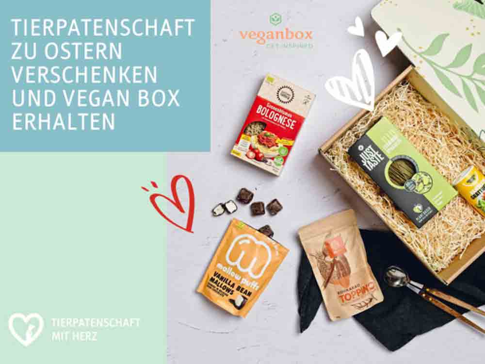 Das nachhaltigste Ostergeschenk für alle, die Tiere lieben, »Tierpatenschaft mit Herz« verschenken und gratis Überraschungsbox erhalten