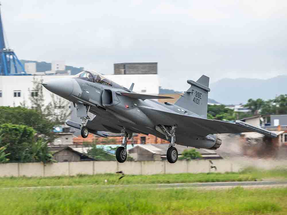 The First Serial Production Gripen E Fighters are in Brazil
